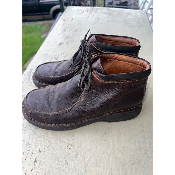 Clarks Wallabee Chukka Boots Lo Brown Beeswax Leather Men Size 8.5M main image 9